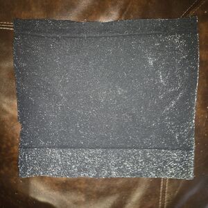 Vintage 90s Y2k Victoria's Secret Black Silver Sparkle Stretch Tube Top OS